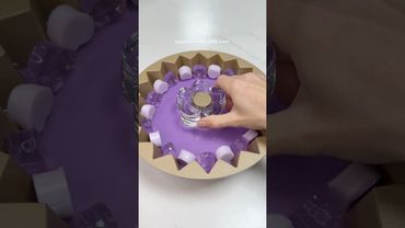 making a lavender vibes jelly cake✨💜🍇💜🍇 #jellycake #satisfying
