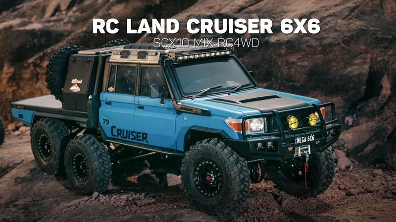 1/10 Scale RC LAND CRUISER 6X6 LC79 / RC TRAIL RUN #rclandcruiser #rclc79 #rc4wd #rcrun