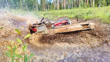 Газ 71 летит на бешеной скорости и вот что из этого вышло