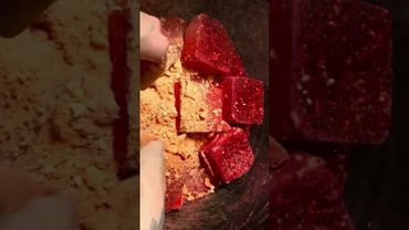 Glittery Red Orange Freshies