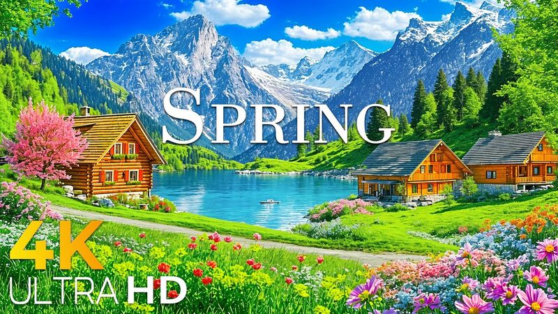 A Glimpse into Switzerland’s Spring 🌞 Where Snow Melts & Flowers Begin to Bloom