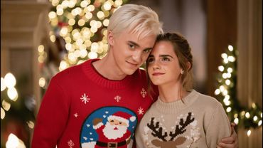 Dramione: Draco and Hermione decorate the Christmas tree! (Music video AI)