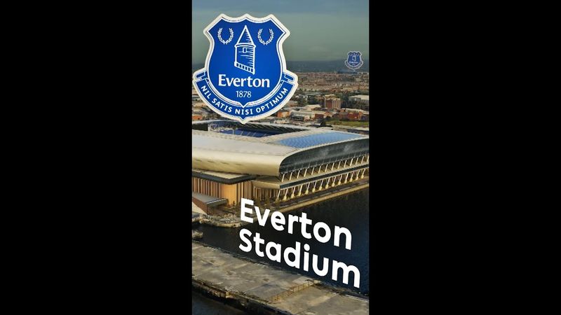 Incredible view of Everton's new stadium!