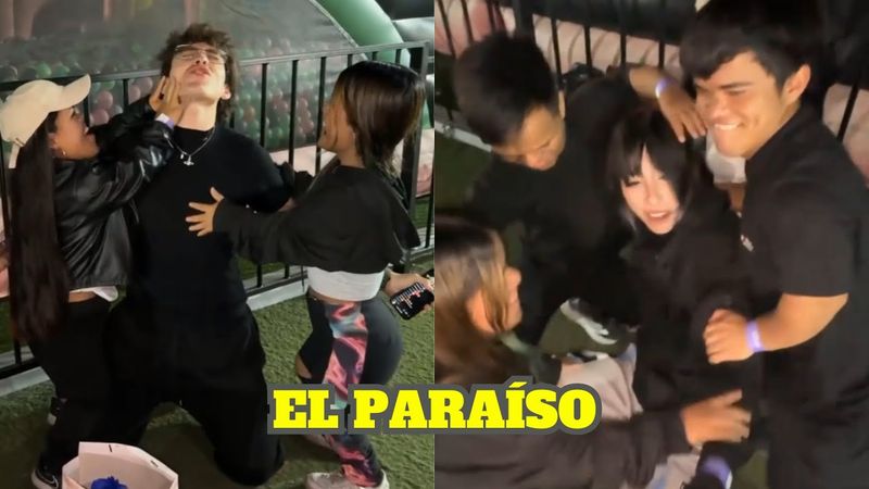 ENANOS LE BAILAN A GLOGLO Y EMETSUKI