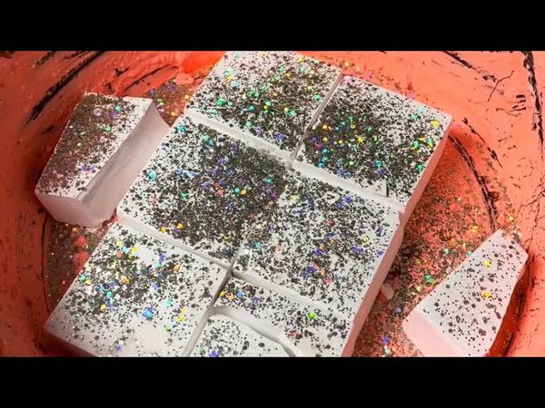 Pasted Bowl with Glittery Fresh Chalk