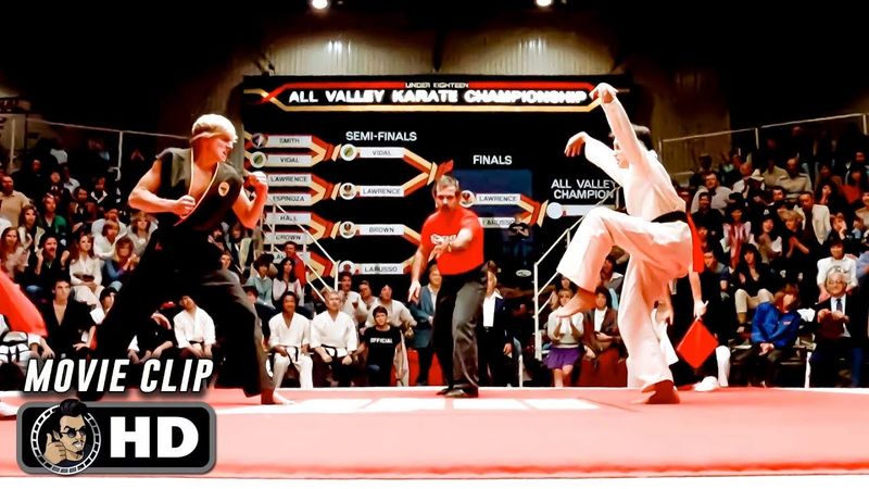 Crane Kick Scene | THE KARATE KID (1984) Movie CLIP HD