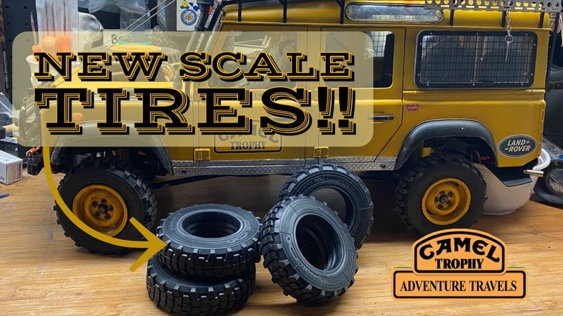 The most scale Tires for the Camel Trophy 1/10 RC4WD - Quick first look + Drive