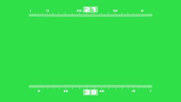 Часы Первого канала - линейка (Хромакей, 60 FPS)