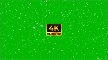4k falling Snowflakes Green Screen Effect (Real Snow) loop