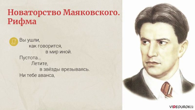 70  Новаторство поэзии Маяковского