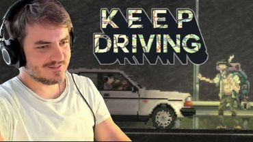 Мэддисон едет на машине, по дороге длинной в игре Keep Driving
