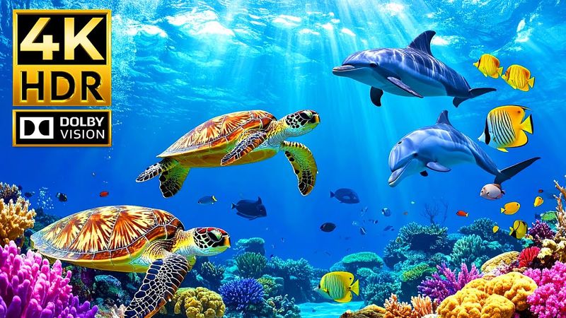 AMAZING SEA CREATURES 4K HDR | With Cinematic Sound