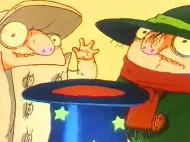 Братья Пилоты показывают друг другу новогодние фокусы (реж.  Н. Козлов, Л. Стульев, 1996 год)