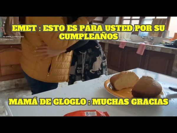 EMETSUKI LE HACE UN PASTEL A LA MAMÁ DE GLOGLO POR SU CUMPLEAÑOS
