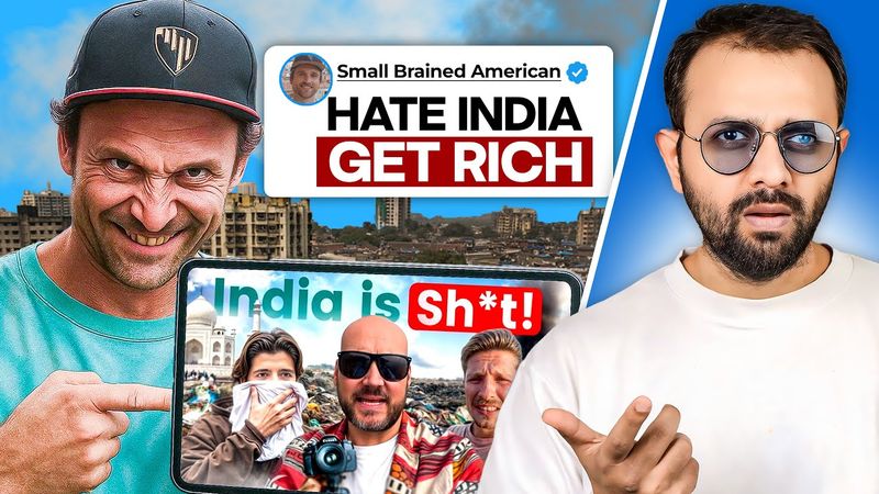 How Foreign Vloggers Get RICH by Hating India!