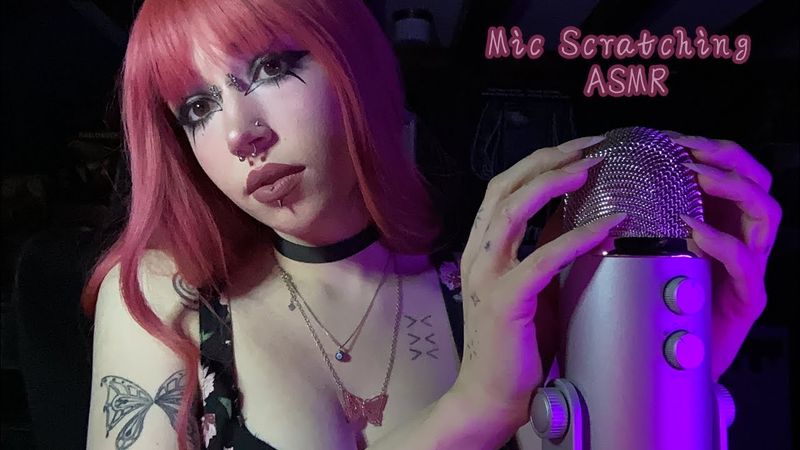 Mic Scratching With Long Nails ASMR | Mic Tapping, Mouth Sounds, Whispering 