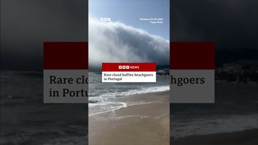 |The "roll cloud" formed due to cool air coming into contact with warmer temperatures. #Cloud