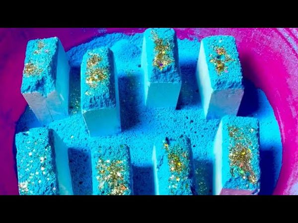 Blue Powdery Topped Chalk Blocks
