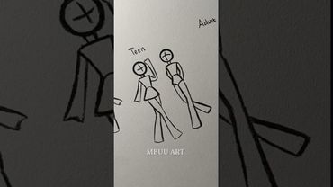 How to draw stickman body Boy and Girl Tutorial✏️ #drawing #tutorial #howtodraw #sketch #art
