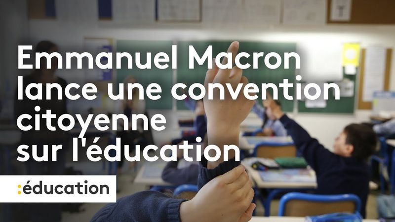 Emmanuel Macron lance une convention citoyenne sur l'éducation