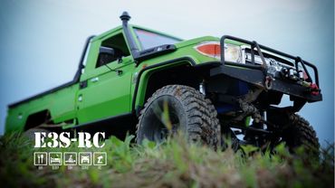 E3S-RC Truck  "KiLLERBODY" LAND CRUiSER LC70 4WD Kit / RC4WD TF2 LWB 4X4_#1