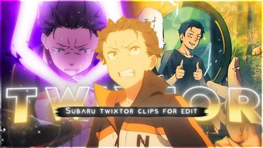Subaru Natsuki All Seasons & Manga Animated in 4K | Re:Zero Clips | Twixtor Pack