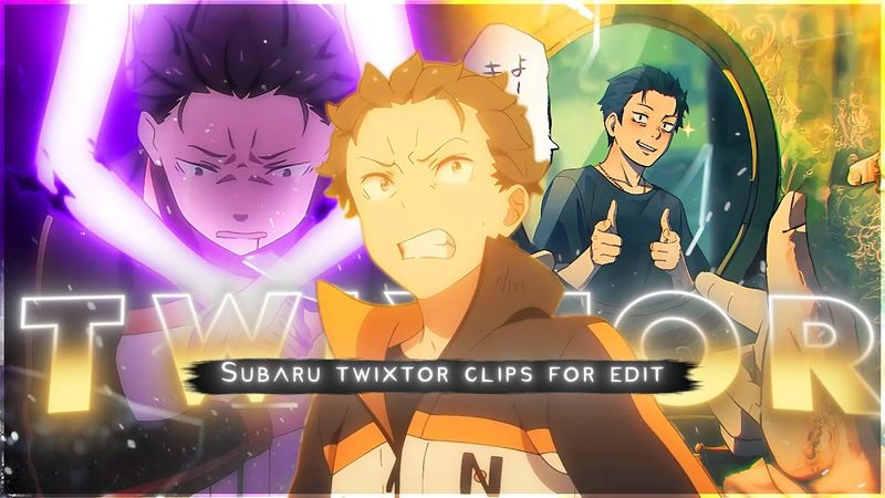 Subaru Natsuki All Seasons & Manga Animated in 4K | Re:Zero Clips | Twixtor Pack