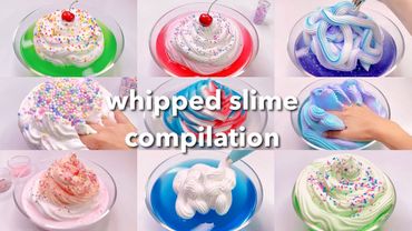 【ASMR】🧁ホイップスライムまとめ🧁【音フェチ】whipped slime compilation