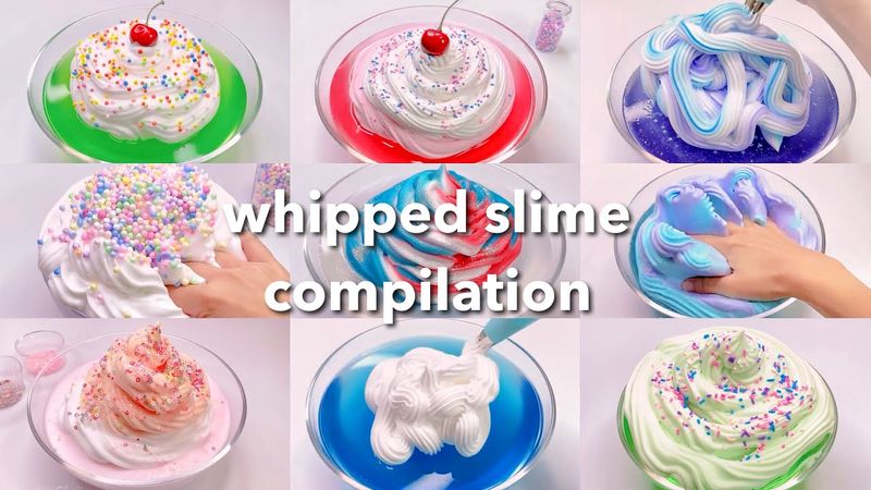 【ASMR】🧁ホイップスライムまとめ🧁【音フェチ】whipped slime compilation