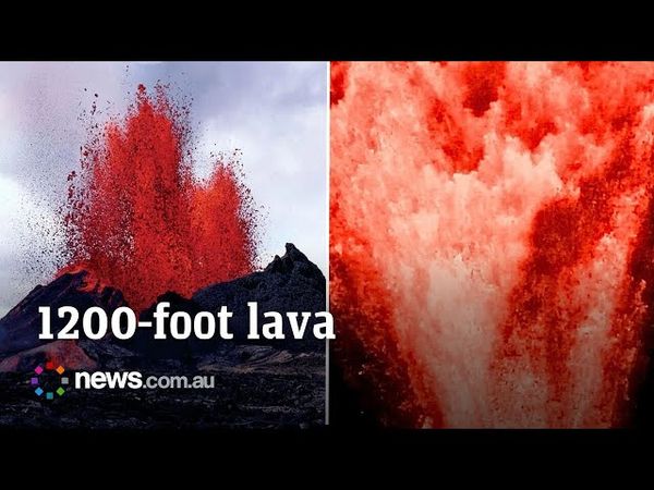Kilauea spews lava 1,200 feet in massive eruption