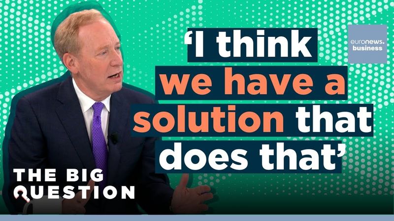 Could Trump force Microsoft to give him EU data? | Brad Smith, President | The Big Question
