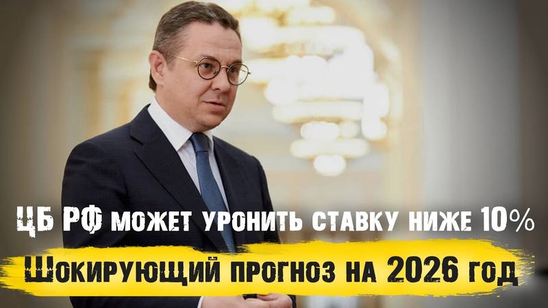 ЦБ РФ может уронить ставку ниже 10%. Шокирующий прогноз на конец 2026 года