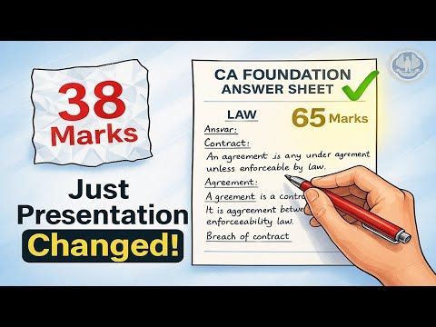 CA FOUNDATION LAW TOPPER CERTIFIED COPY ANALYSIS | 70 Marks in Business Laws|
