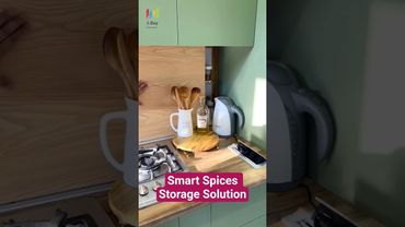 Smart Spice Storage Ideas | Maximize Kitchen Space with I-ZayHome #kitchenorganization