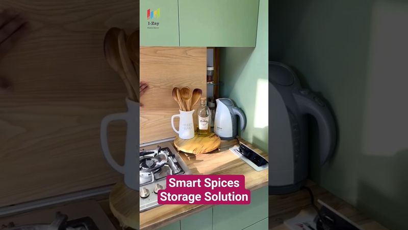 Smart Spice Storage Ideas | Maximize Kitchen Space with I-ZayHome #kitchenorganization