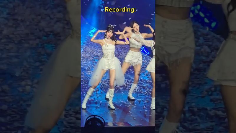 The zoom on the Samsung S24 Ultra is insane and great for concerts! Having IVE helped as well!