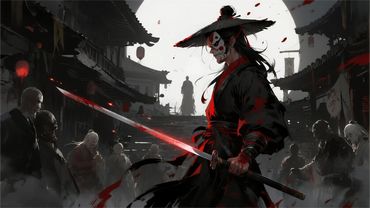 Epic martial arts animation: top swordsman trapped in killer maze battles citywide assassins