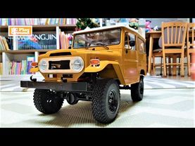 [4k]RC Car RC4WD Gelande II FJ40 Cruiser Unboxing & Shock Setting