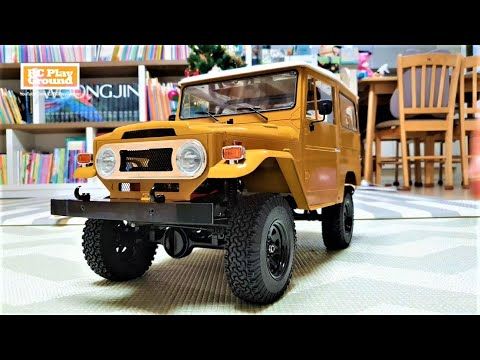 [4k]RC Car RC4WD Gelande II FJ40 Cruiser Unboxing & Shock Setting