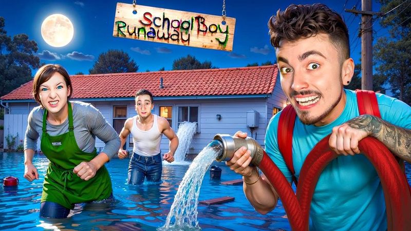 ЗАТОПИЛ ДОМ ЗЛЫХ РОДИТЕЛЕЙ В SCHOOLBOY RUNAWAY В МАЙНКРАФТ!