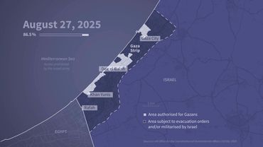 ANIMATED MAP: the Gaza Strip since March 2025 | AFP