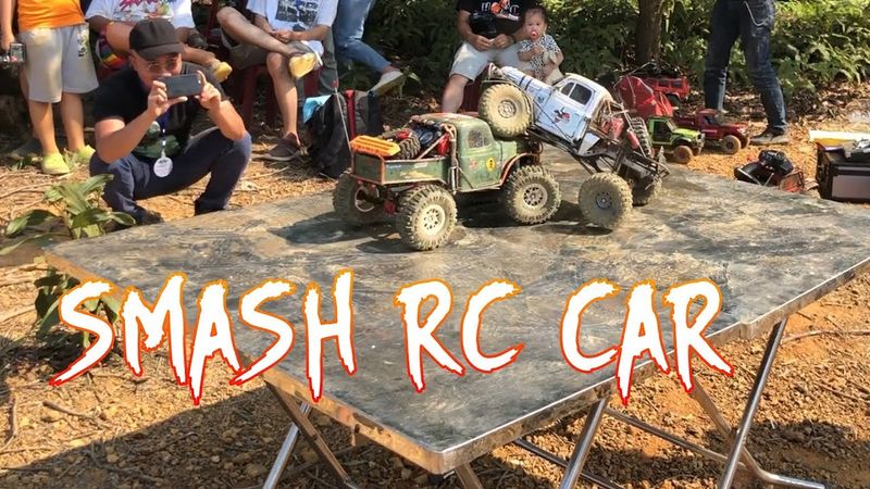 Demolition Derby - Smash on Table For RC Car DODGE POWER WAGON - SCX10 / Rc Crashed / HORC Team