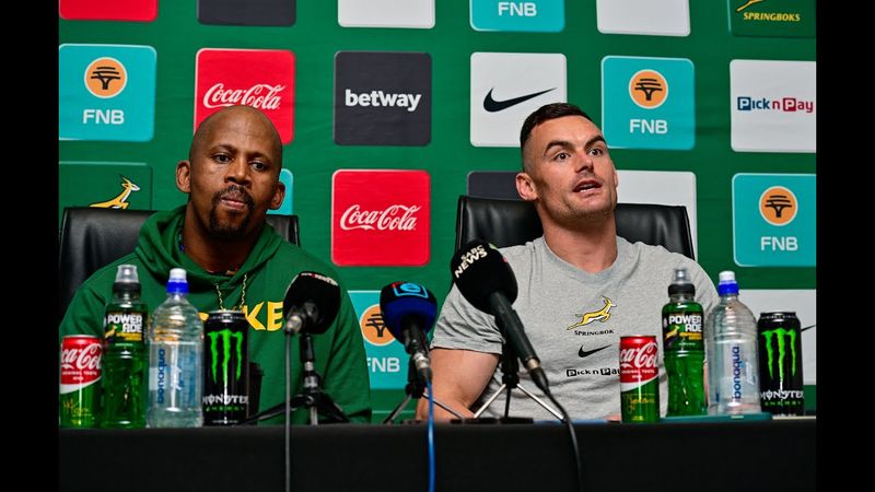 Springboks Press Conference: Mzwandile Stick and Jesse Kriel