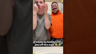 Pranking my husband with a peel off face mask 😂🤣#youtube #funny #funnyprank #prank