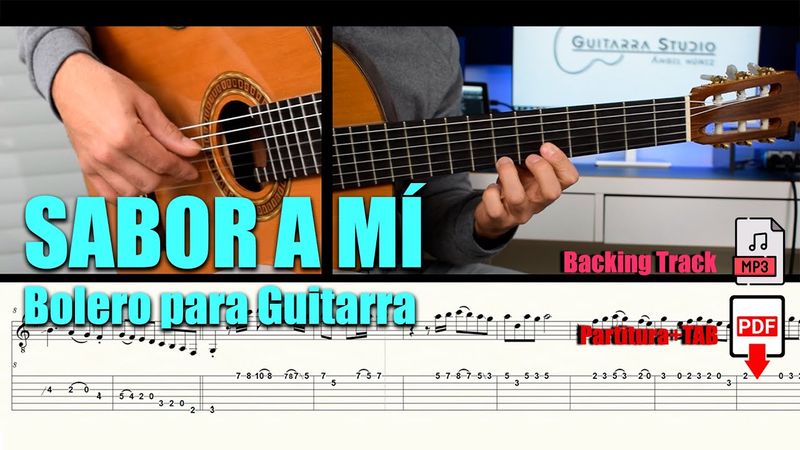 SABOR A MÍ / Para Guitarra / Partitura y TAB (PDF)