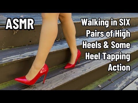 [𝐀𝐒𝐌𝐑🔊] 𝐇𝐢𝐠𝐡 𝐇𝐞𝐞𝐥𝐬 𝐌𝐨𝐝𝐞𝐥𝐢𝐧𝐠 𝐢𝐧 𝟔 𝐃𝐢𝐟𝐟𝐞𝐫𝐞𝐧𝐭 𝐩𝐚𝐢𝐫𝐬 || 𝐇𝐞𝐞𝐥 𝐭𝐚𝐩𝐩𝐢𝐧𝐠, 𝐖𝐚𝐥𝐤𝐢𝐧𝐠 𝐢𝐧 𝐇𝐞𝐞𝐥𝐬 𝐨𝐧 𝐖𝐨𝐨𝐝𝐞𝐧 𝐃𝐞𝐜𝐤 👠✨