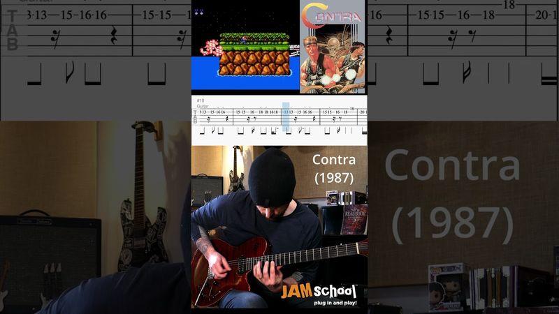 Contra NES Area 1 Jungle Theme Guitar with TAB
