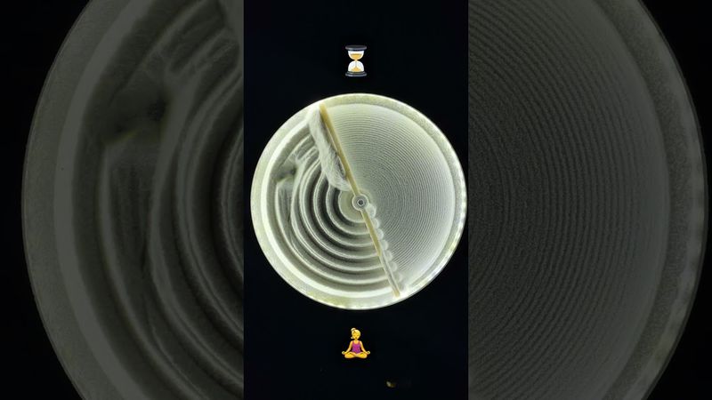 “Stillness Speaks” #asmr #odlysatisfying #relaxing #sand #yoga #shorts