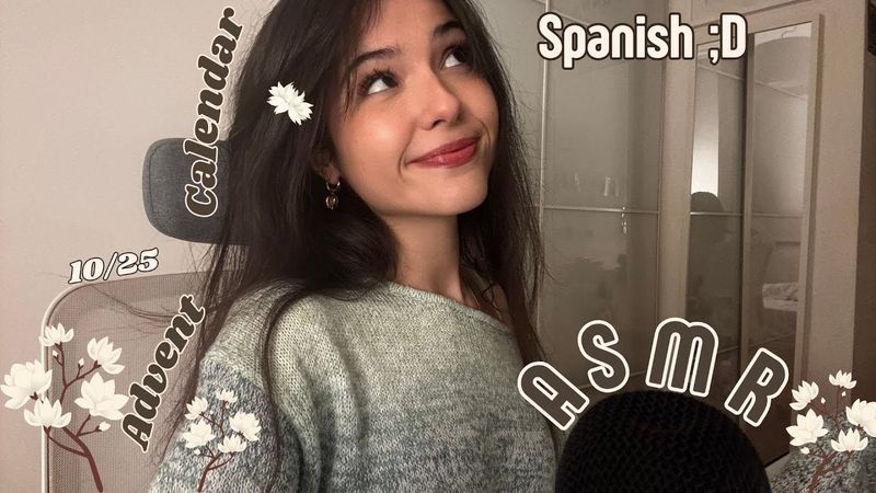 ASMR 10/25 💭 Spanish Rambling! + Fast Mouth Sounds + Finger Fluttering + Dry Hand Sounds + SnapssS