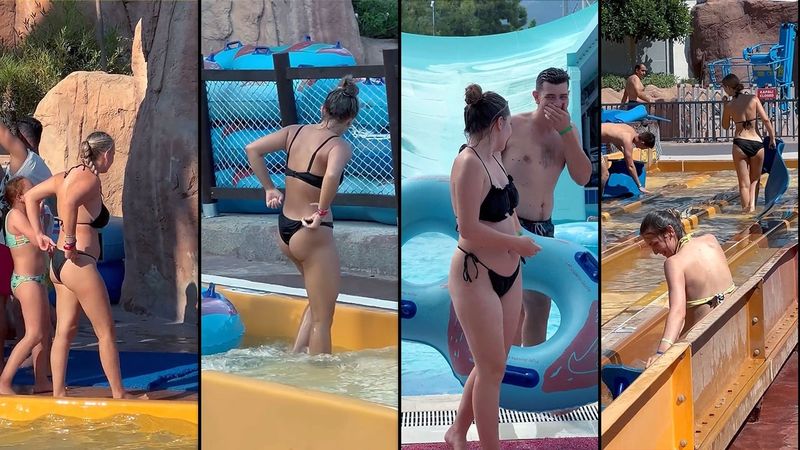 The most unexpected water slide reactions compilation